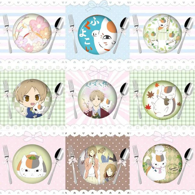 Anime Natsumes Book of Cat Friends Brosche, Cartoon Abzeichen - Bild 1