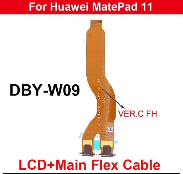 Huawei MatePad 11 2021 DBY-W09 DBY-AL00 Motherboard Flex Kabel für LCD und Power-Volumen-Funktion in Orange - Bild 1