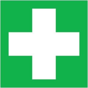 SafetyMarking Hinweisschild Folie Erste Hilfe langnachleuchtend B: 200 mm, H: 200 mm - Bild 1