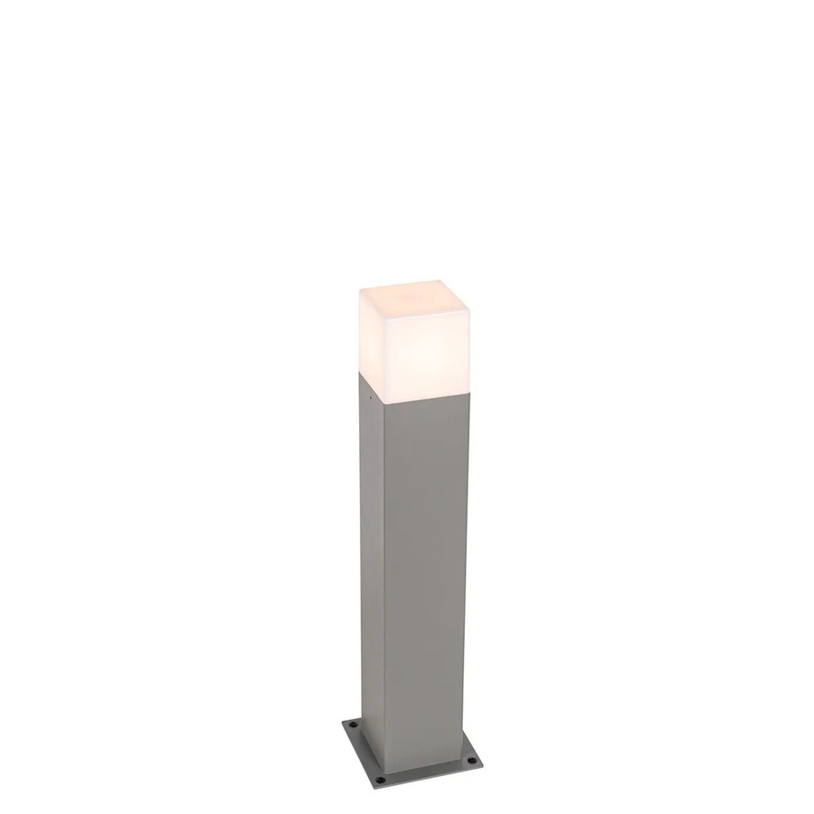 QAZQA Moderne Stehende Außenleuchte Grau, IP44, E27, Höhe: 50 cm - Bild 2
