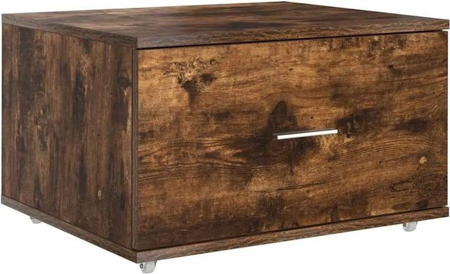 vidaXL Schubladenschrank mit Rollen in Geräucherte Eiche, B/T/H: 55 x 45 x 31 cm - Bild 1