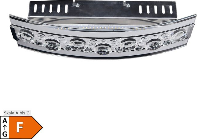 Näve LED Wandleuchte modern in Chrom, Länge: 35 cm - Bild 1