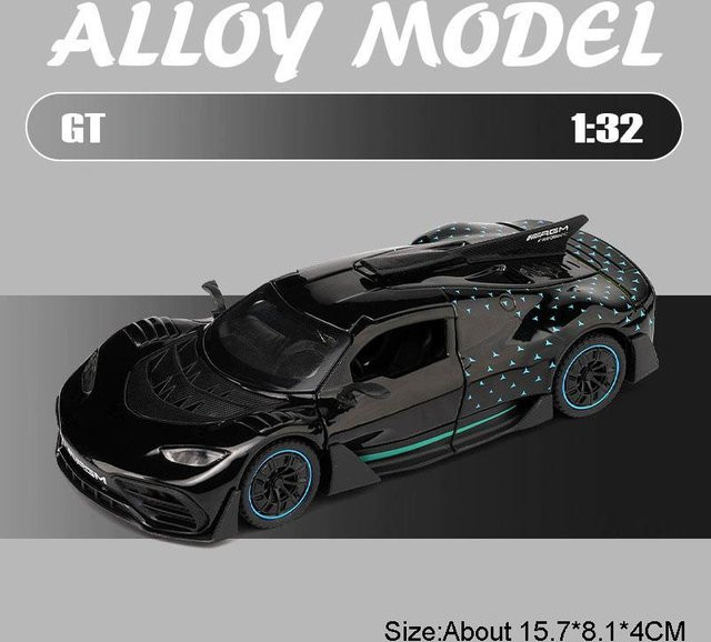 Linyi toy car Pagani Zonda Hp Diecast Legierungsmodelle, 1:32, mit Licht und Sound, ab 14 Jahren - Bild 1