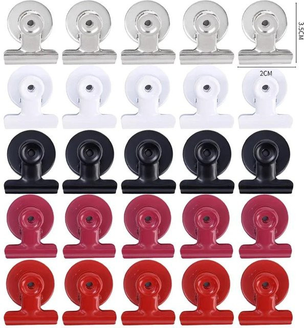 Binchi Outdoor Equipment Magnetische Kühlschrankklammern aus Metall in Multicolour für Büro und Heimdeko - Bild 1