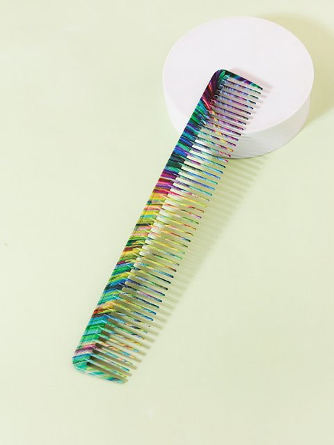 Farbig gestreifter Kamm, Regenbogen, anti statisch, hitzebeständig - Bild 1