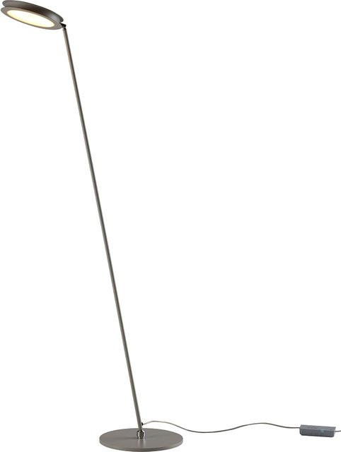 Bopp Leuchten Match LED-Stehleuchte aus Aluminium in Silber und Grau, höhenverstellbar und dimmbar, Warmweiß 2700K - Bild 1