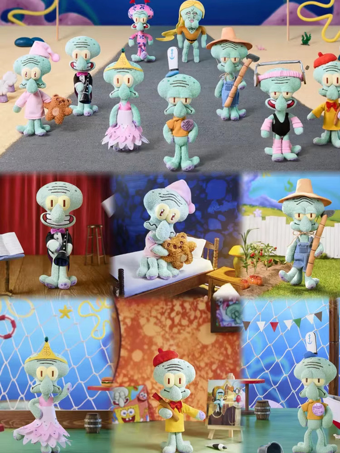 Bandai SpongeBob Schwammkopf Squidward A Day, Plüsch-Blindbox, Einzelfigur - Bild 4