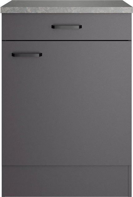 OPTIFIT Unterschrank Kiel420 Anthrazit Matt B/T/H: 60 x 60 x 88 cm - Bild 1