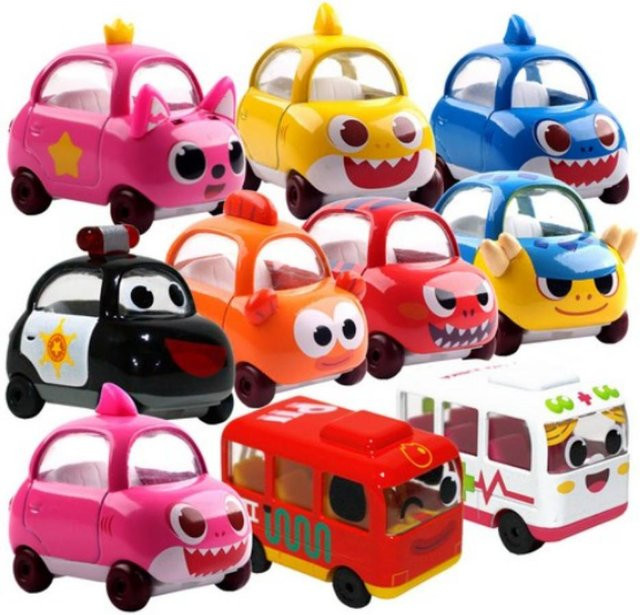 Pinkfong Baby Shark Mini Auto Diecast Metall Spielzeug 10 Typen - Bild 1