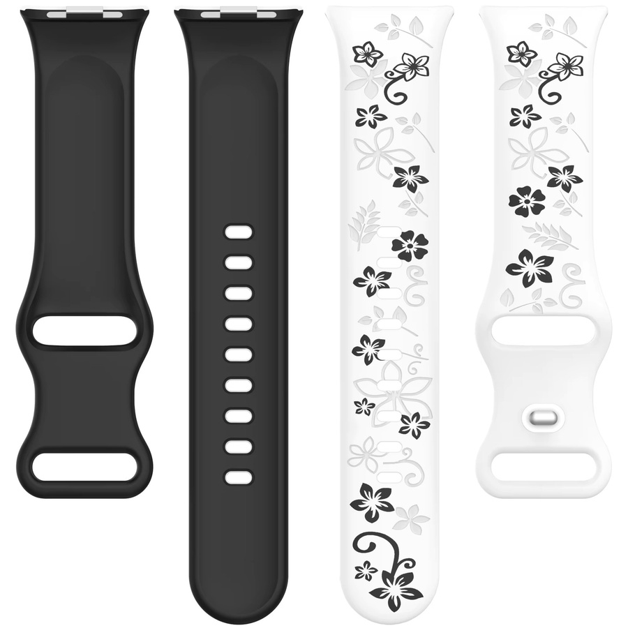 Xiaomi Armband, Silikon, Blumenmuster, beige, Unisex - Bild 3