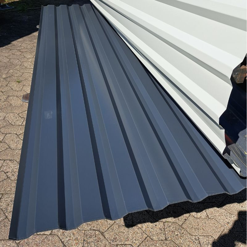 Trapezblech 20/138 Wand Friedrich von Lien AG Anthrazitgrau RAL 7016 7 Stück Länge: 2,65 m - Bild 1