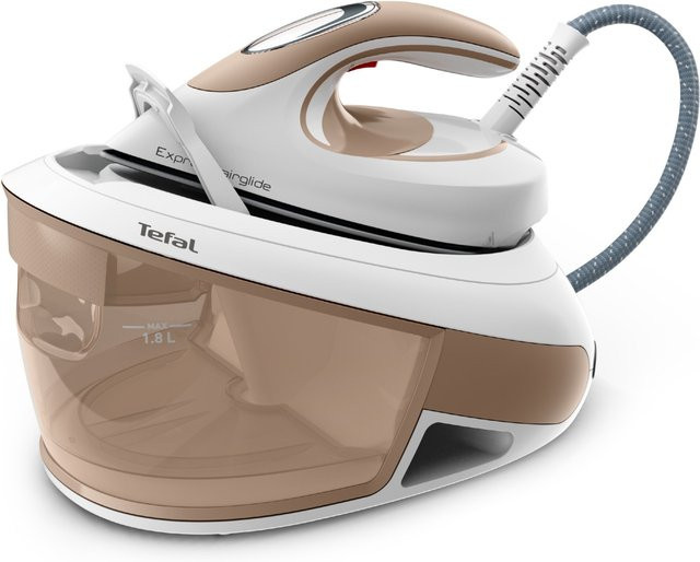 Tefal Express Airglide Bügelstation SV8027 in Weiß mit Anti-Calc-Funktion und Non-Stick-Bügelsohle - Bild 1
