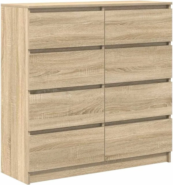 vidaXL Sideboard Sonoma-Eiche in Braun aus Holzwerkstoff, B/T/H: 100 x 35 x 99 cm - Bild 1