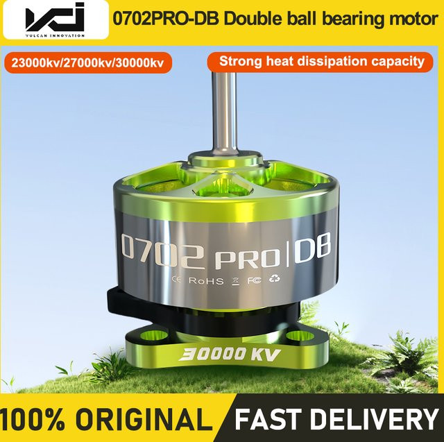 VCI 0702PRO-DB Bürtenloser Motor, fluoreszierend grün, Doppelkugellager, geringer Widerstand, kratzfest - Bild 1