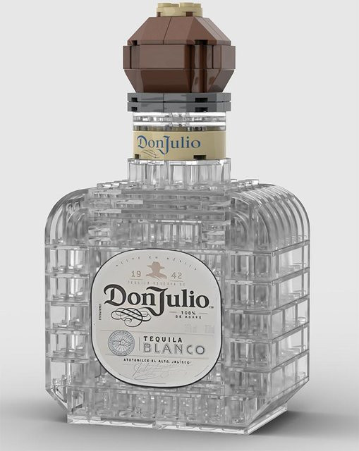 Kreative Whiskeyflasche Bausteine, 3D Puzzle DIY Modellbausatz, ab 14 Jahren - Bild 1