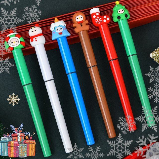 TWBEB Cartoon Rollerball Stifte Set, 6 Stück, schnelltrocknende Tintenstifte in Mehrfarbig, ideal für Studenten und Lehrer - Bild 1
