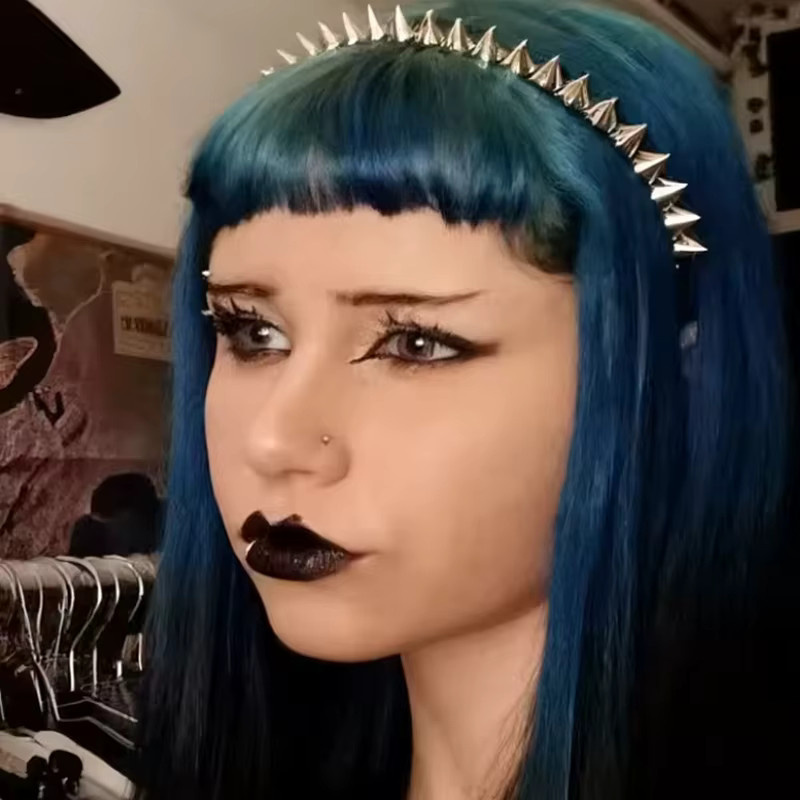 Stirnband Punk-Stil, Nieten, Damen - Bild 6