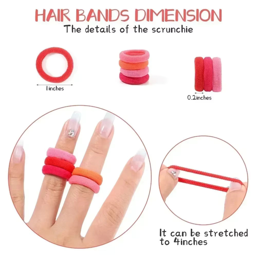 HAHAYL Haargummis, Nylon, elastisch, bunt, Kinder - Bild 5