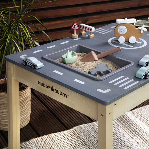 MUDDY BUDDY Race Runner, Outdoor Spieltisch, Natur Lavagrau, ab 3 Jahren - Bild 3