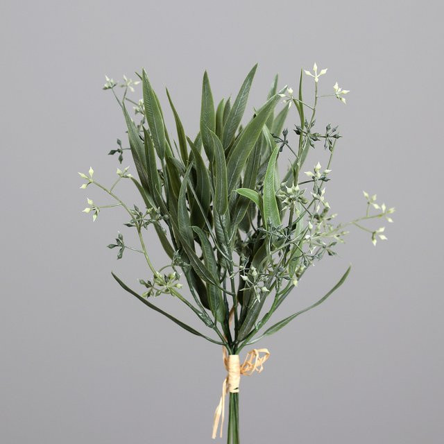 Künstlicher Eukalyptus-Bund mit Blüten in Grün für deine Hochzeitsdekoration - Bild 1