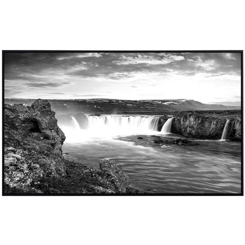 papermoon EcoHeat Infrarotheizung Wasserfall Design in Schwarz und Weiss mit Matt-Effekt und App-Steuerung - Bild 2
