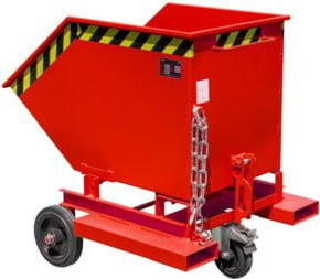 Bauer Südlohn Kastenwagen KW-ET 250 Kippbehälter mit Rollen in Feuerrot - Bild 1