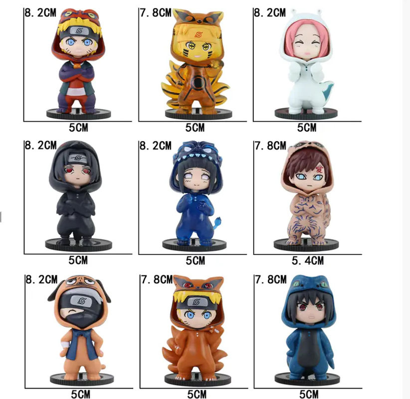 Bandai Naruto Anime Blind Box Actionfiguren Serie Sasuke und Kakashi in mehrfarbig aus Kunststoff zur Dekoration - Bild 6
