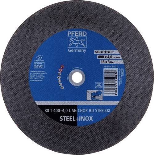 PFERD Trennscheibe SG CHOP HD STEELOX für Stahl und Edelstahl, Farbe: Grau, Durchmesser: 400 mm, Dicke: 40 mm, Bohrung: 25,4 mm, 10 Stück - Bild 1