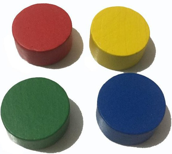 Binchi Holzspielsteine, Bunt / Mehrfarbig, Gelb, 15-teiliges Set - Bild 1