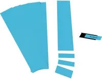 Ultradex Einsteckkarte C-Profil in Blau aus Kunststoff und Papier, Breite: 6 cm, Höhe: 1,7 cm - Bild 1