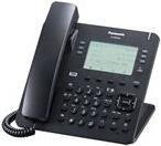 Panasonic KX-NT630NE-B IP-Systemtelefon in Schwarz mit LCD-Display, 6 Zeilen und 6 x 4 flexiblen Funktionstasten sowie Headset-Buchse und PoE-Unterstützung - Bild 1