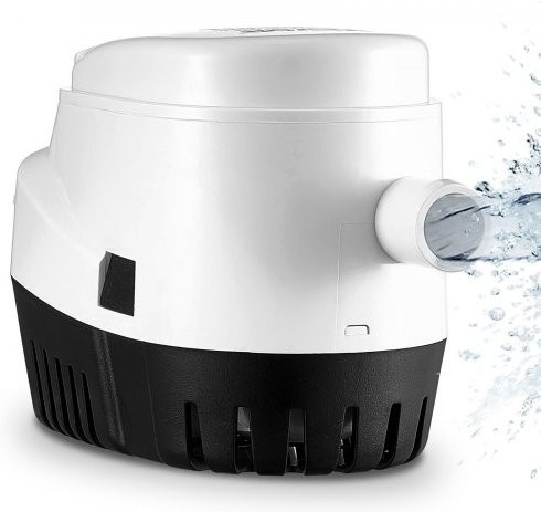 VEVOR Automatische Bilgepumpe 12V mit Schwimmerschalter, 750 GPH, Tauchpumpe für Boote, Teiche, Pools und Keller, Auslassdurchmesser: 19 mm - Bild 1
