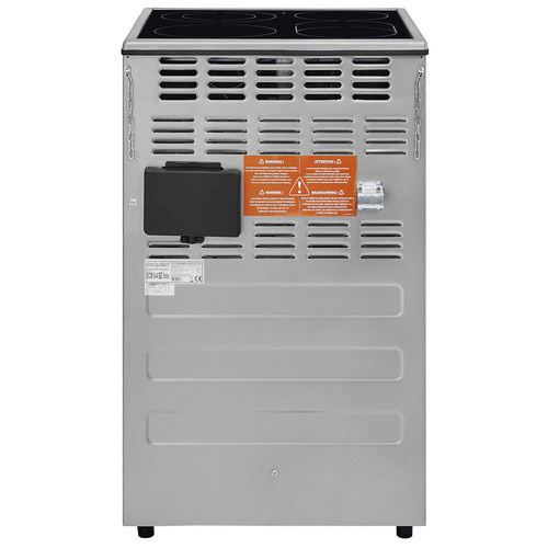 Exquisit Elektro-Standherd ECM 8-4.1 BZ Inox in Silber mit Glaskeramikkochfeld und 47 l Backofenvolumen - Bild 4