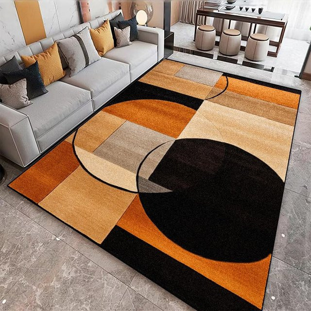 Wucifang Jewelry Moderner Geometrischer Teppich aus Polyester, Rutschfest und Waschbar, Mehrfarbig, B: 200 cm, T: 300 cm - Bild 1