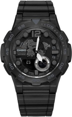 Casio Armbanduhr, Quarz, Harzarmband, Schwarz, Herren - Bild 1