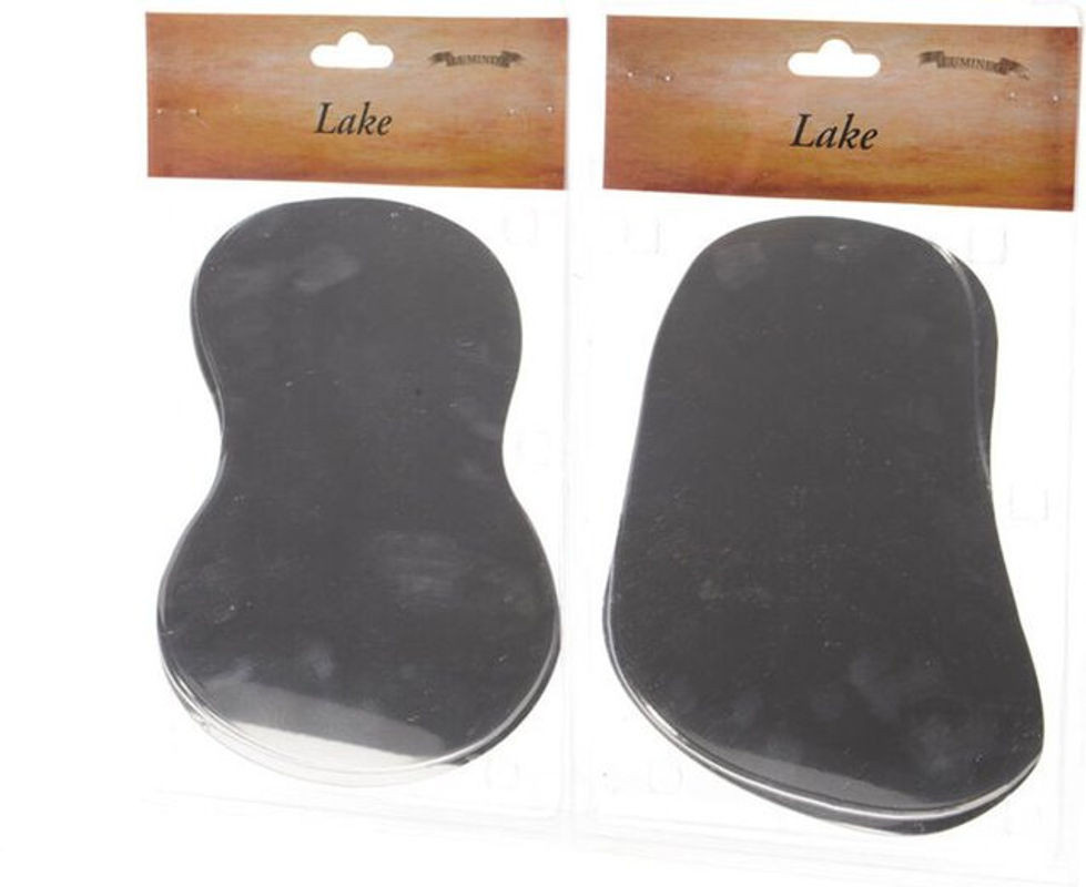 ult.units Seespiegel für Krippe in Grau und Schwarz, Rechteckig, B: 18 cm, H: 13,5 cm - Bild 1