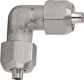 Riegler Winkelverbinder aus Edelstahl 1.4404 für Schlauch 8/6 mm in Silber - Bild 1