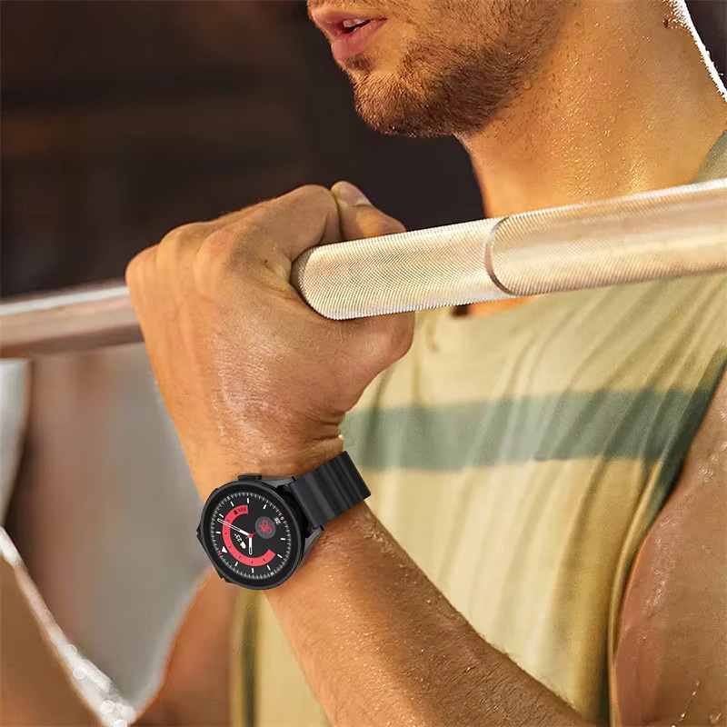 Uhrenarmband Silikon Ocean, 22mm 20mm, für Samsung Galaxy Watch, Huawei GT - Bild 3