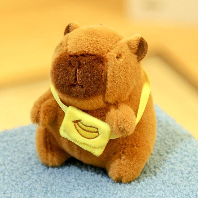 A Family Of Home Textiles Cartoon Capybara Plüsch Schlüsselanhänger, braun, ab 14 Jahren - Bild 1