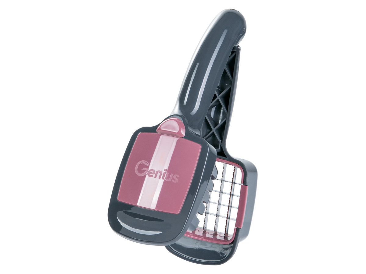 Genius Nicer Dicer Quick Gemüseschneider 7-teilig mit Edelstahlklingen und Behälter - Bild 3