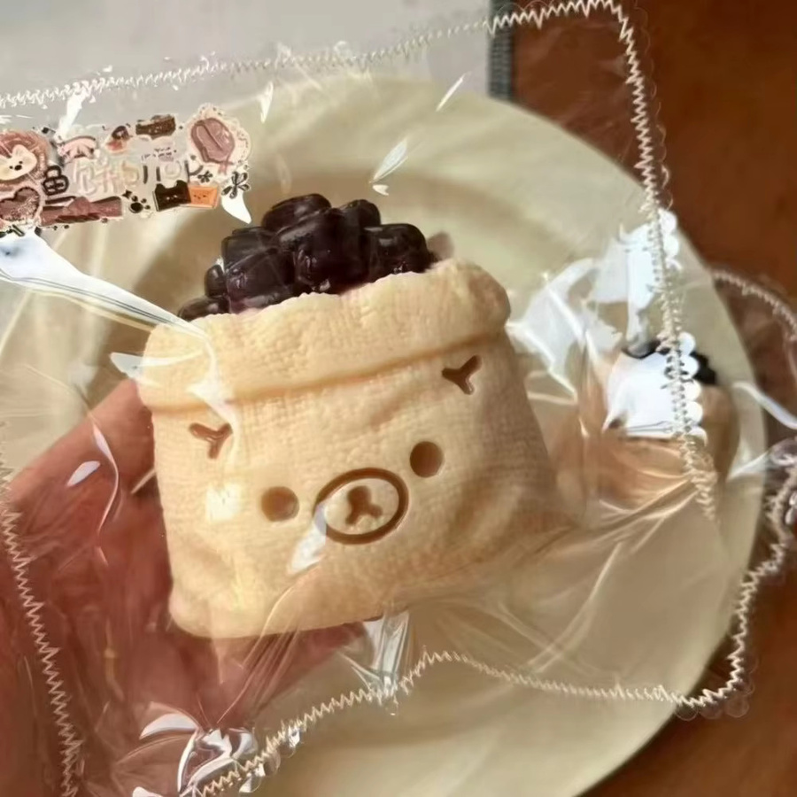 Rilakkuma Rote-Bohnen-Beutel Squishies, Handquetschspielzeug - Bild 3