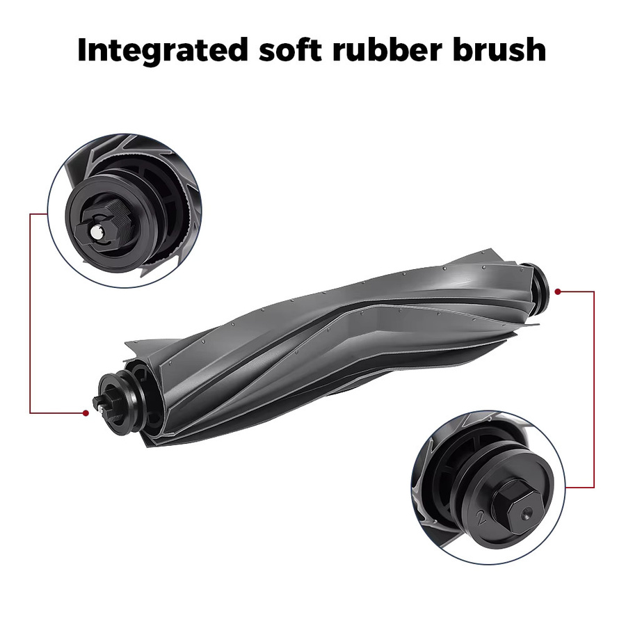 Dreame und Xiaomi kompatible Hauptbürste in Schwarz für Roboterstaubsauger L40 Ultra, X40 Ultra, L10s, L20, L30 Ultra, S10, X10, X20, X30 Ultra sowie Xiaomi X20 Max, S20+ und X20+ - Bild 3