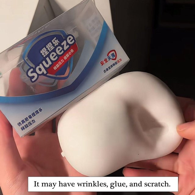 Seifenball Knete Seife Stressball Fidget Spielzeug, weiß - Bild 1