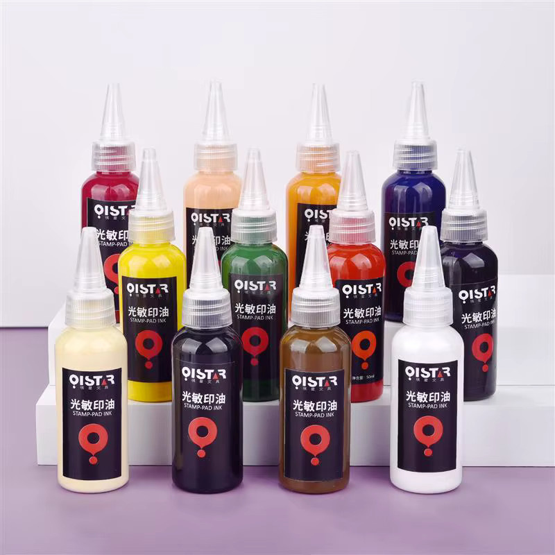 Nachfülltinte für Stempelkissen, lichtempfindliche Ölfärbung für Siegelstempel, 50 ml - Bild 4