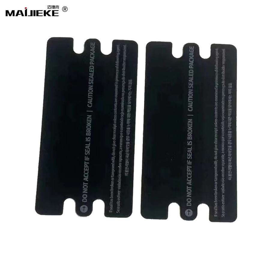 50 Stück Black Box Label Seal Film Aufkleber für Samsung Galaxy S23 Ultra S23+ S24 Ultra S24 Plus in Schwarz - Bild 5