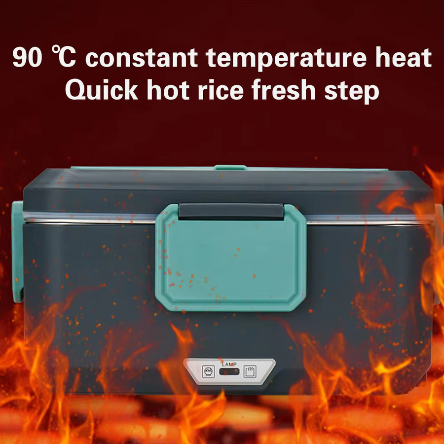 TINSOL 2-in-1 Elektrische Lunchbox 90W mit 3,5l Volumen, Tragbarer Speisenwärmer für Auto und Zuhause, Auslaufsicherer Lunch-Erhitzer - Bild 5