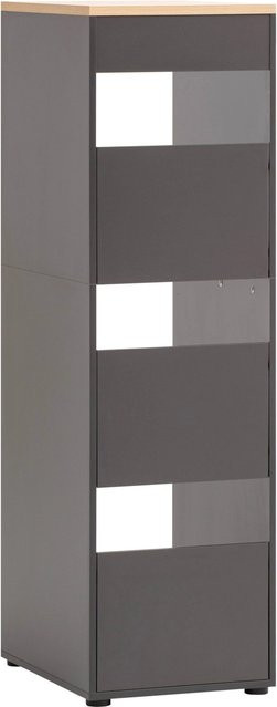 Schildmeyer Hochschrank Solea Anthrazit Eiche Hell B/T/H: 45,1 x 60 x 154,7 cm - Bild 1