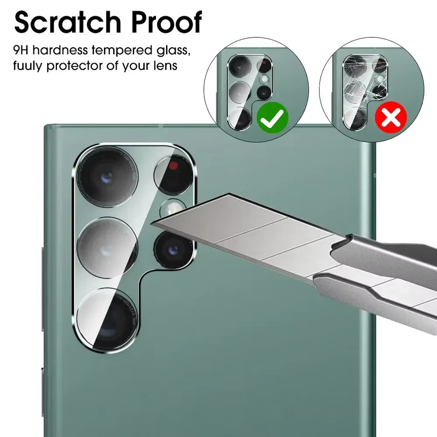 Kamera Objektiv Schutzfolie für Samsung S25 Edge S24 S23 Ultra Plus FE, HD Transparent, Anti-Scratch Glas - Bild 3