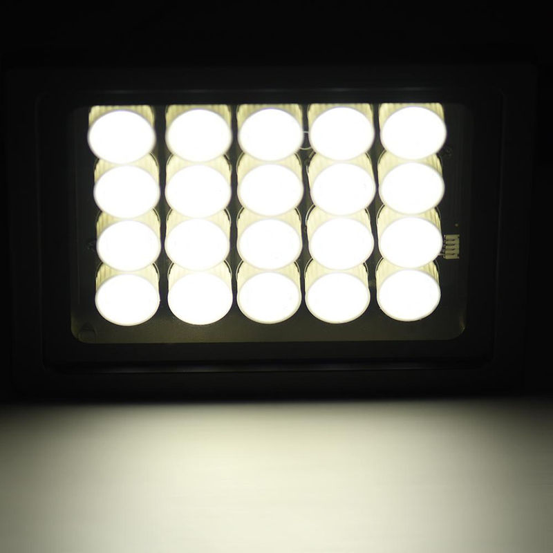 TOMTOP JMS Professionelles LED Überwachungskamera-Flutlicht in Schwarz mit 20 LEDs, Weitwinkel und IP66 Wasserschutz für den Außenbereich - Bild 2