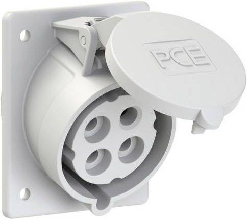 PC Electric Power Twist 424-1 CEE Anbaudose 32A 4polig IP44 Weiß - Bild 1